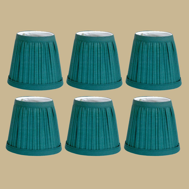 August Grove Hunter Mini Clipon 4.5" Cotton Empire Lamp Shade Wayfair